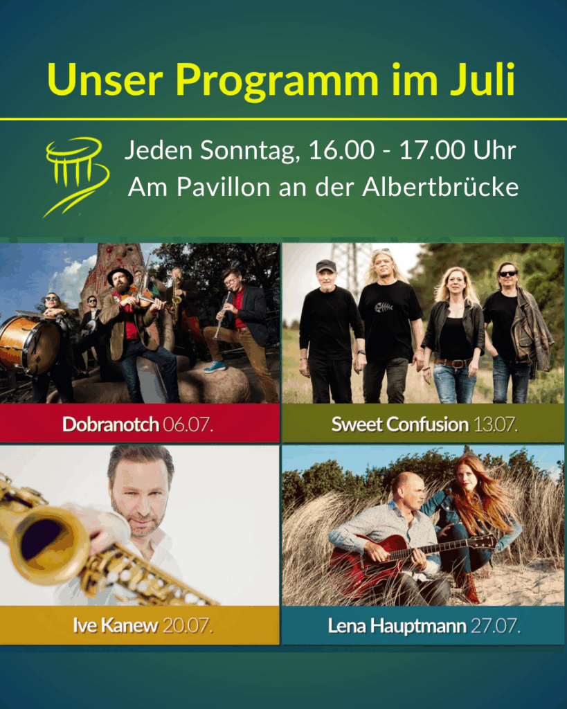 Spielplan im Juli - Kultur am Pavillon 2025
