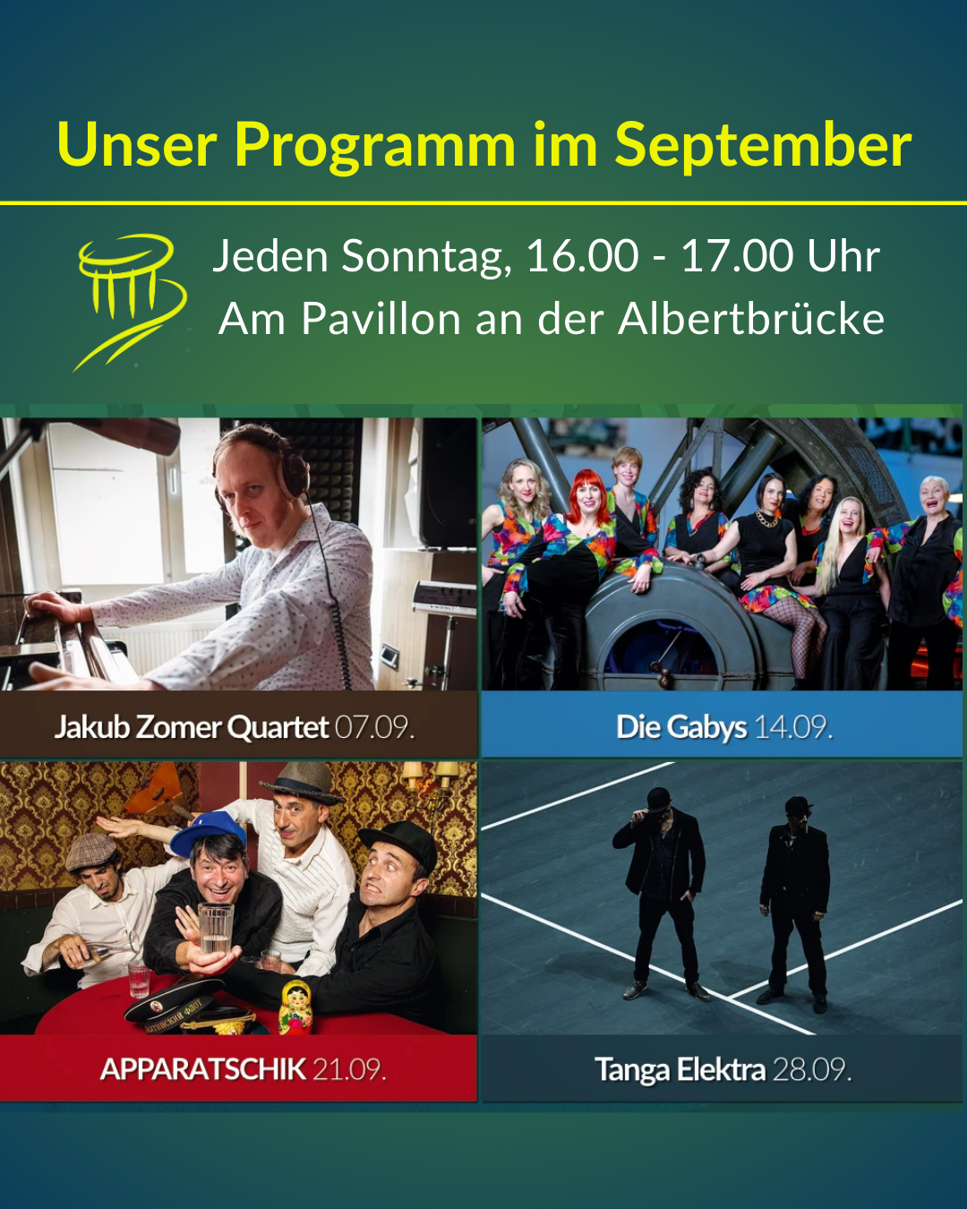 Spielplan im September